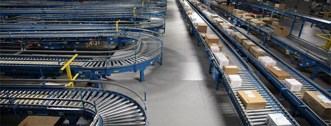 Industrial Warehouse Conveyor System